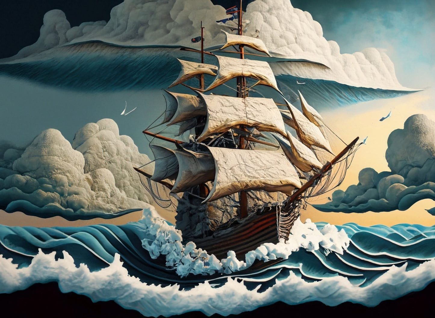 Sailing Ships - Furniture Decoupage Paper - Large Rice Paper - Decoupage Rice Paper - Ocean