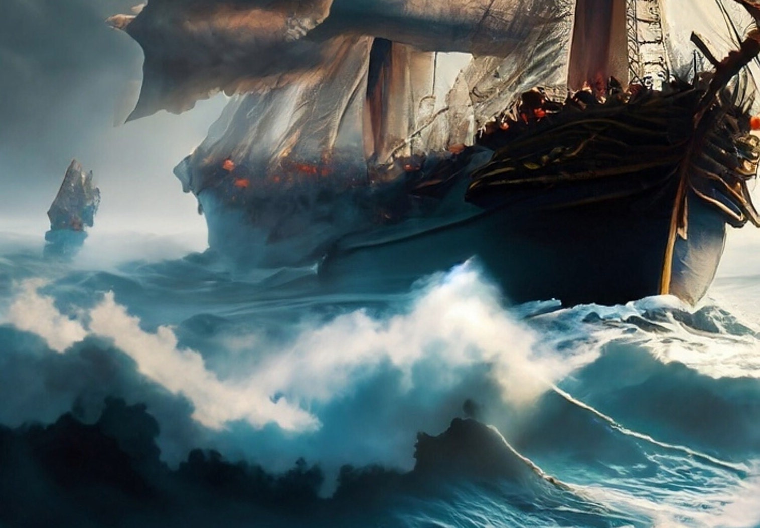 Sailing Ships - Furniture Decoupage Paper - Large Rice Paper - Decoupage Rice Paper - Ocean