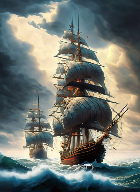 Sailing Ships - Furniture Decoupage Paper - Large Rice Paper - Decoupage Rice Paper - Ocean