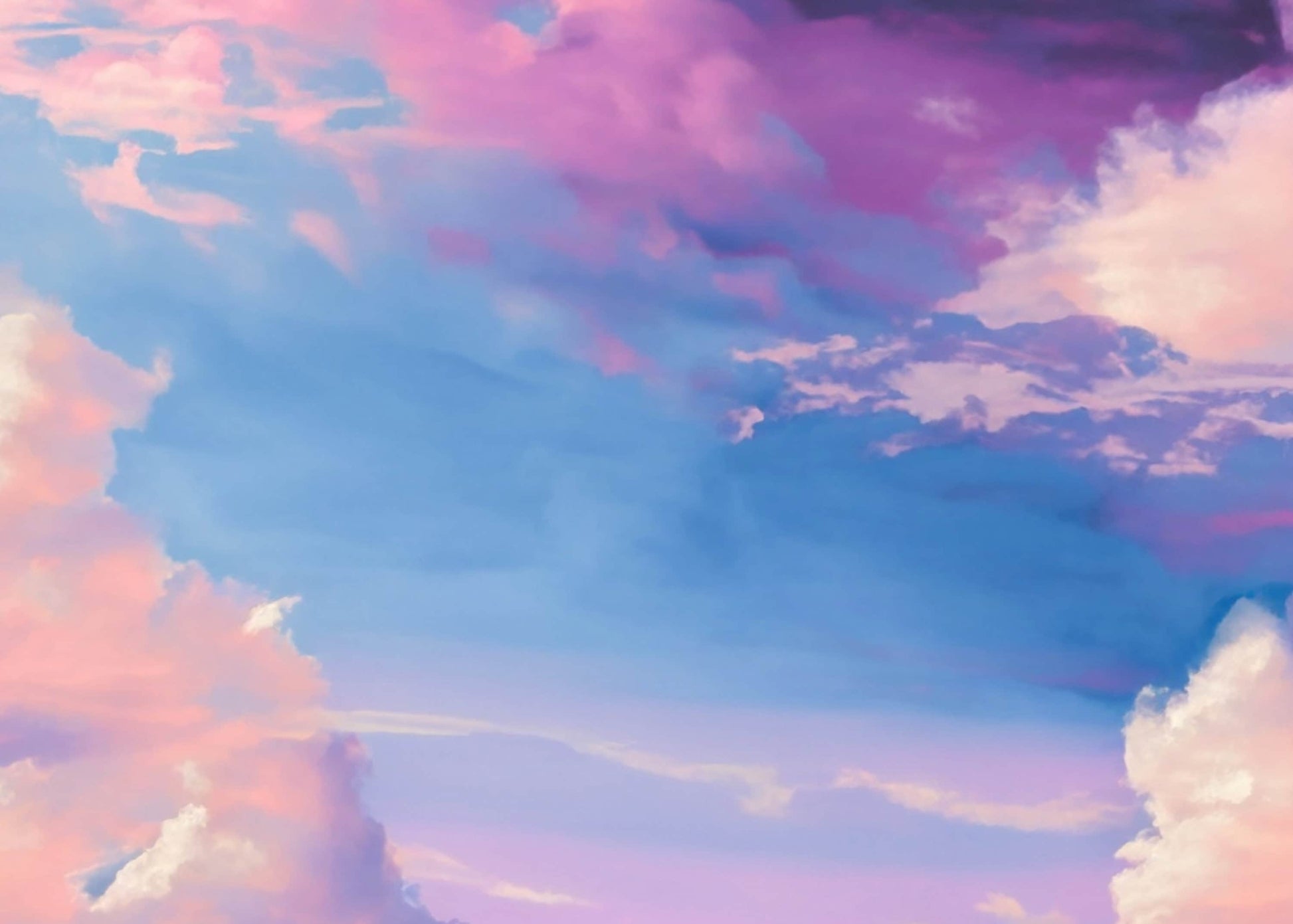 clouds decoupage paper