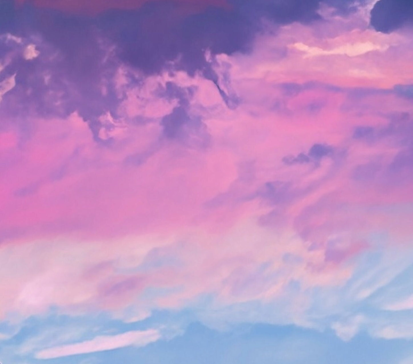 Decoupage Paper - Rice Paper for Decoupage - Pastel Color Clouds - Large Decoupage Paper for Furniture - Blue Sky