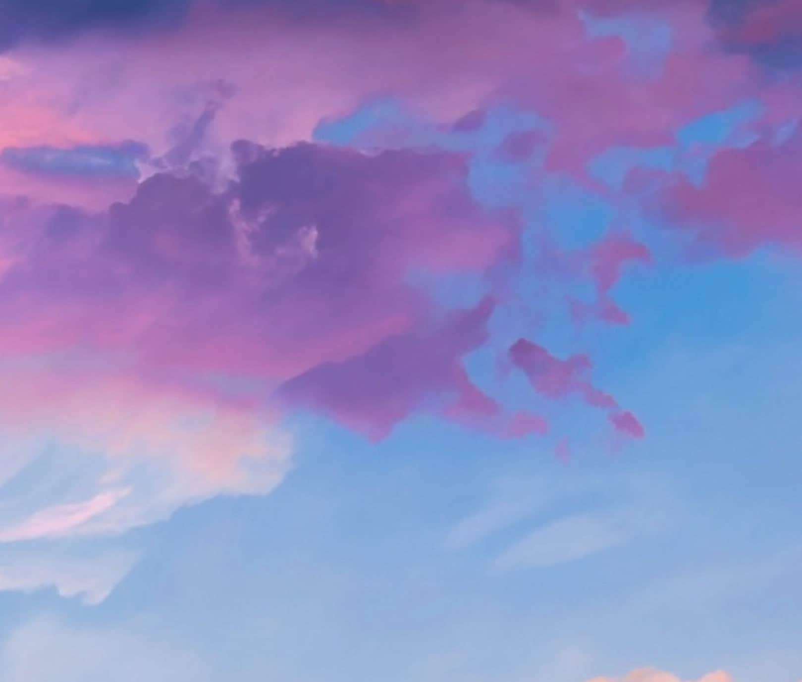 Decoupage Paper - Rice Paper for Decoupage - Pastel Color Clouds - Large Decoupage Paper for Furniture - Blue Sky
