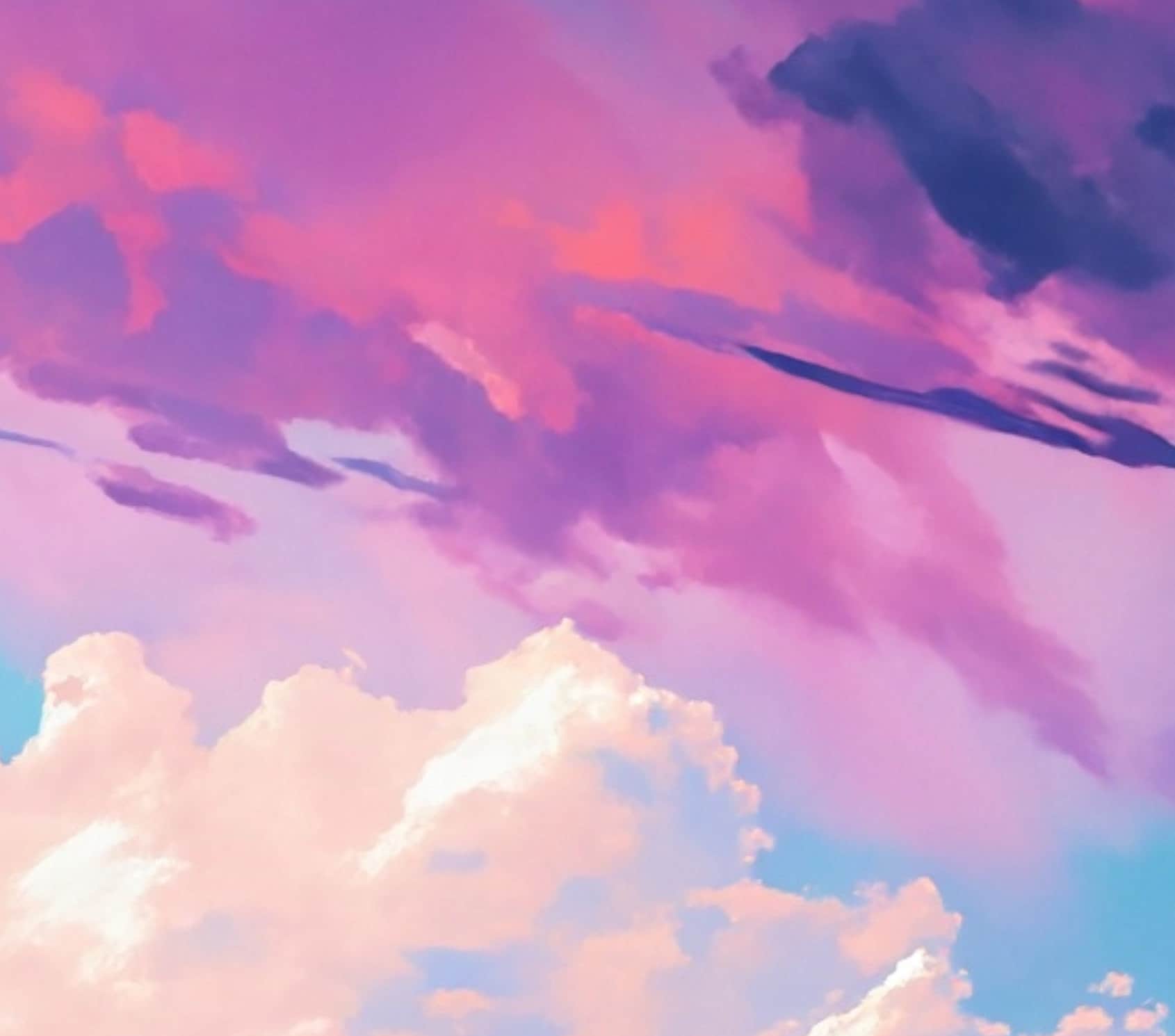 Decoupage Paper - Rice Paper for Decoupage - Pastel Color Clouds - Large Decoupage Paper for Furniture - Blue Sky