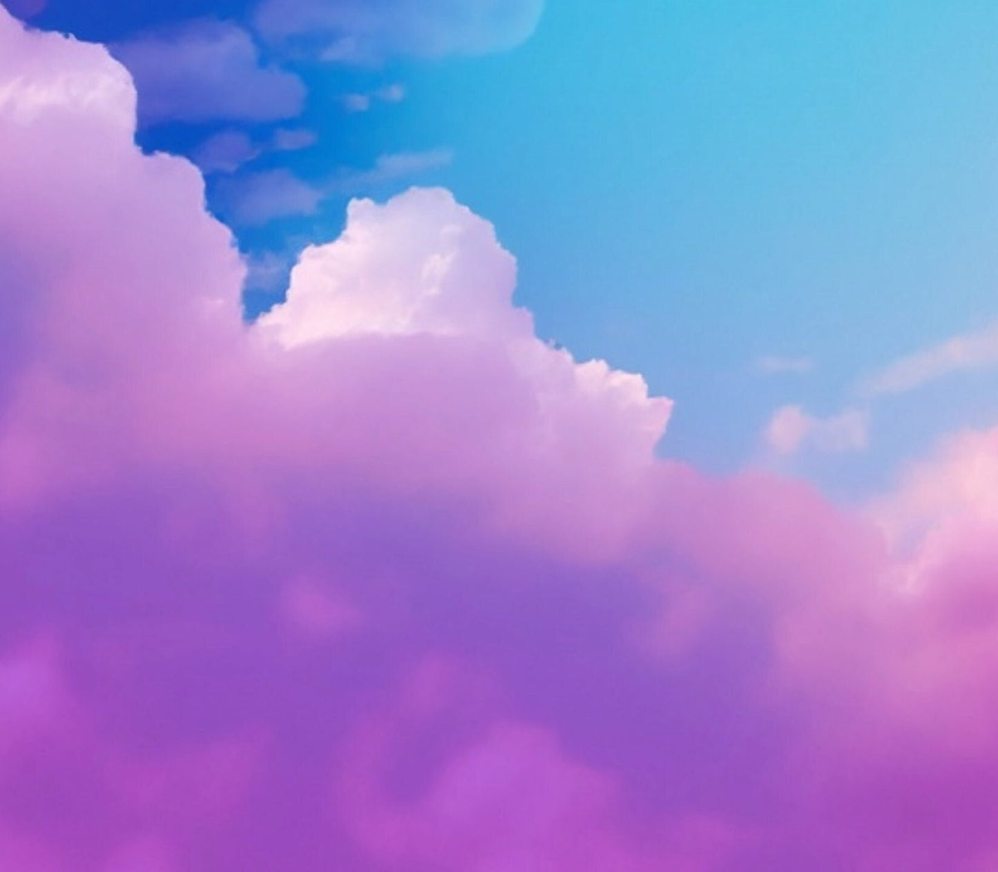 Decoupage Paper - Rice Paper for Decoupage - Pastel Color Clouds - Large Decoupage Paper for Furniture - Blue Sky