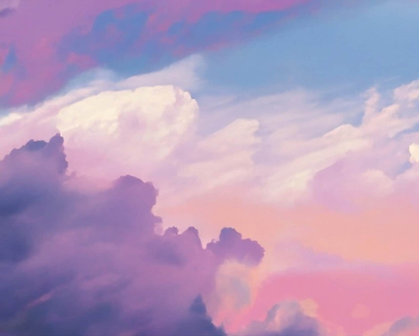 Decoupage Paper - Rice Paper for Decoupage - Pastel Color Clouds - Large Decoupage Paper for Furniture - Blue Sky