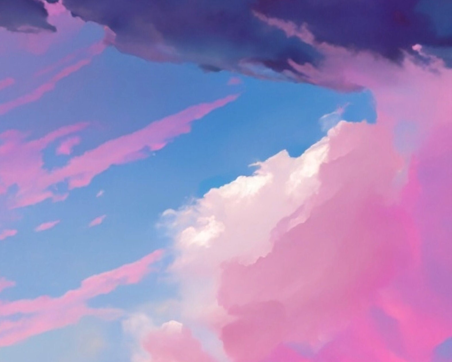 Decoupage Paper - Rice Paper for Decoupage - Pastel Color Clouds - Large Decoupage Paper for Furniture - Blue Sky