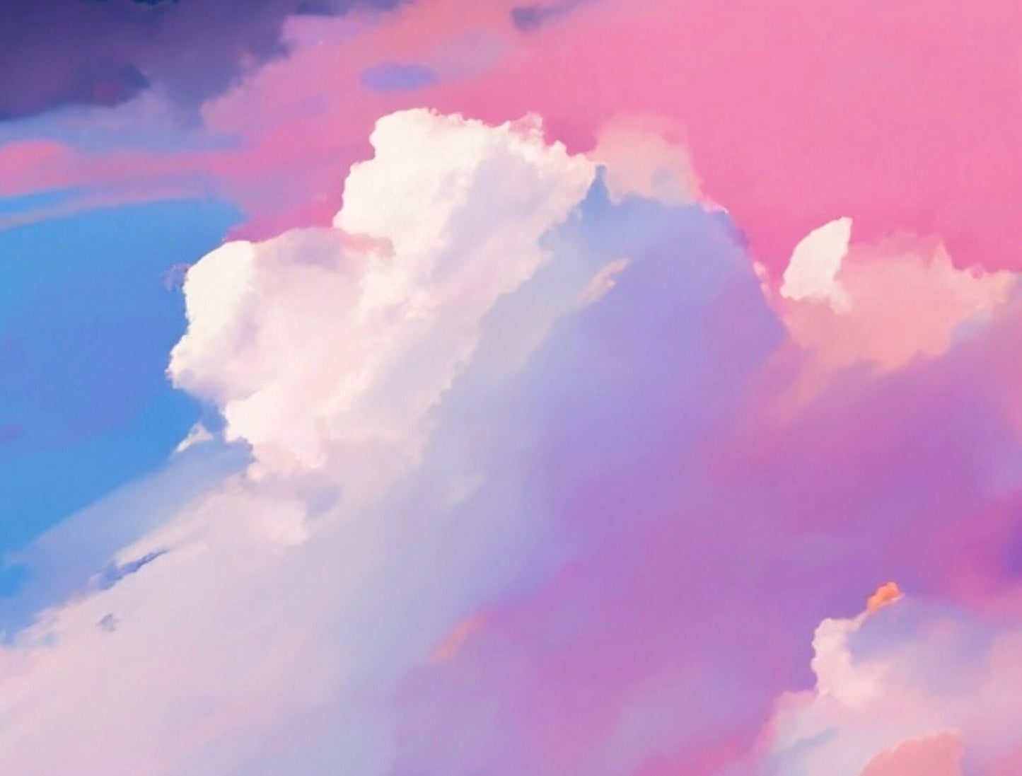 Large Decoupage Paper for Furniture - Rice Paper for Decoupage - Pastel Color Clouds - Decoupage Paper - Blue Sky