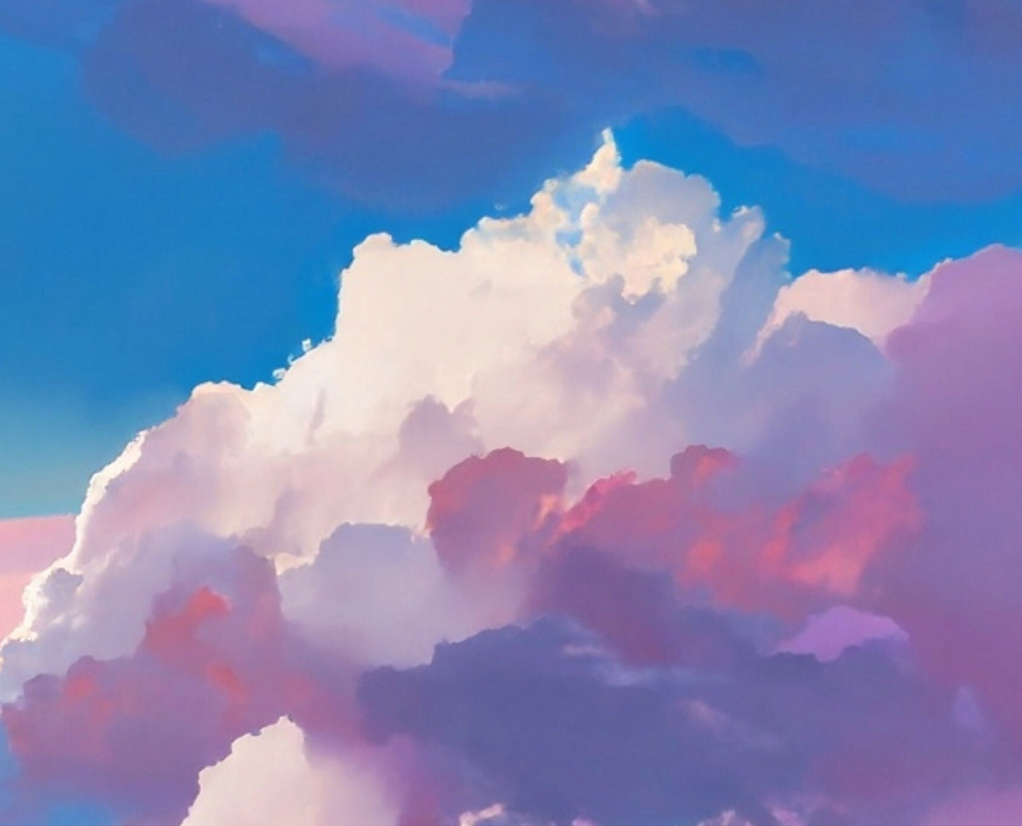 Large Decoupage Paper for Furniture - Rice Paper for Decoupage - Pastel Color Clouds - Decoupage Paper - Blue Sky