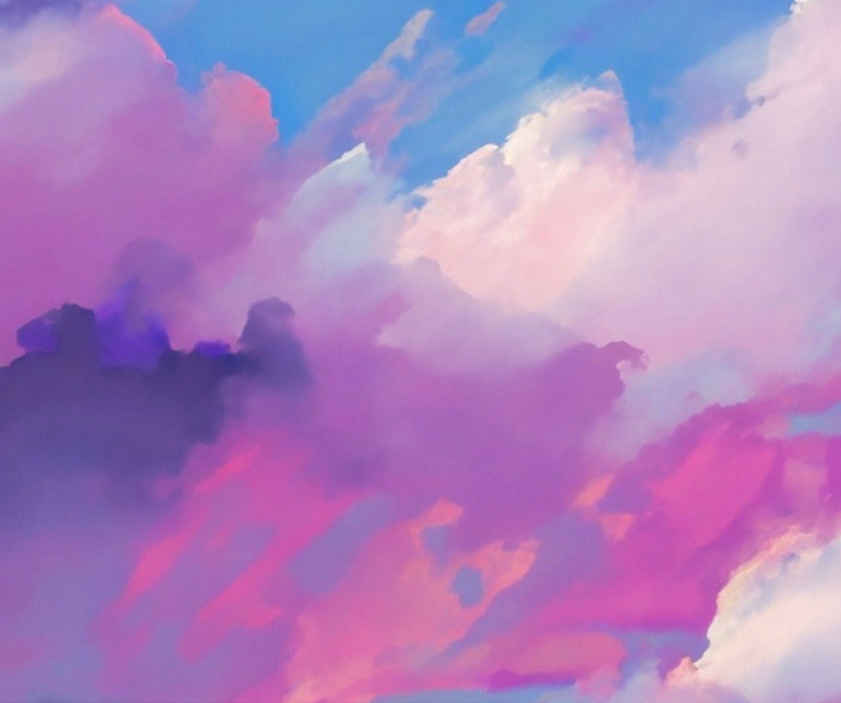 Pastel Cloud Rice Paper - Large Decoupage Paper for Furniture