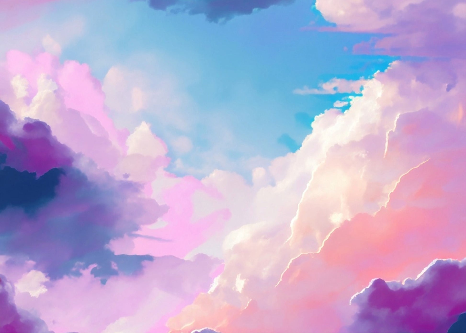 pastel sky decoupage paper