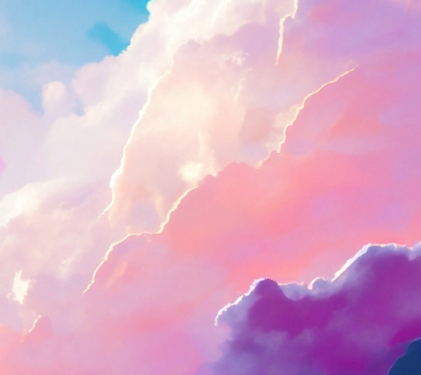 Large Decoupage Paper for Furniture - Rice Paper for Decoupage - Pastel Color Clouds - Decoupage Paper - Blue Sky
