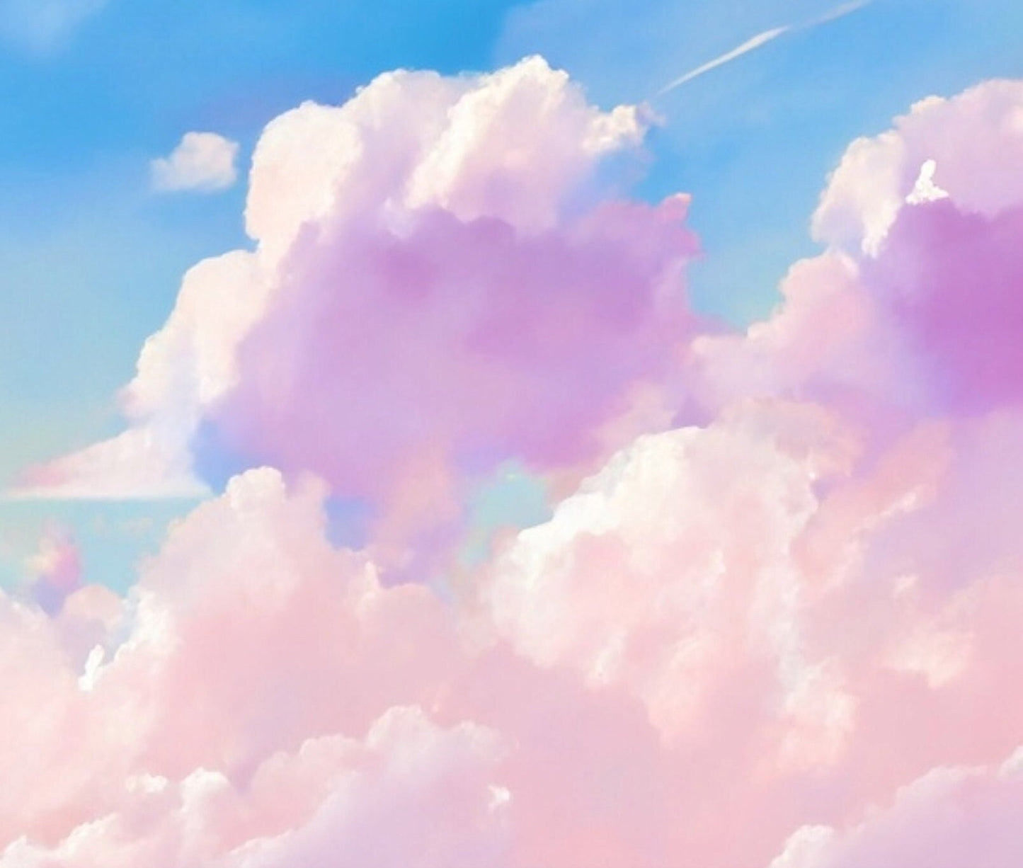 Large Decoupage Paper for Furniture - Rice Paper for Decoupage - Pastel Color Clouds - Decoupage Paper - Blue Sky