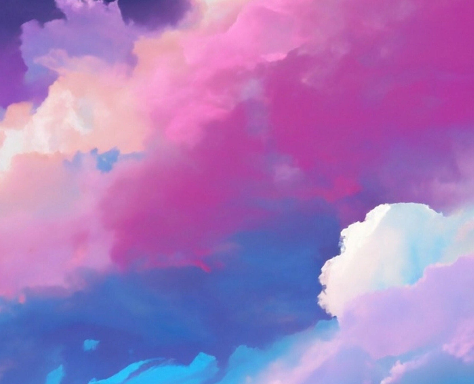 Large Decoupage Paper for Furniture - Rice Paper for Decoupage - Pastel Color Clouds - Decoupage Paper - Blue Sky