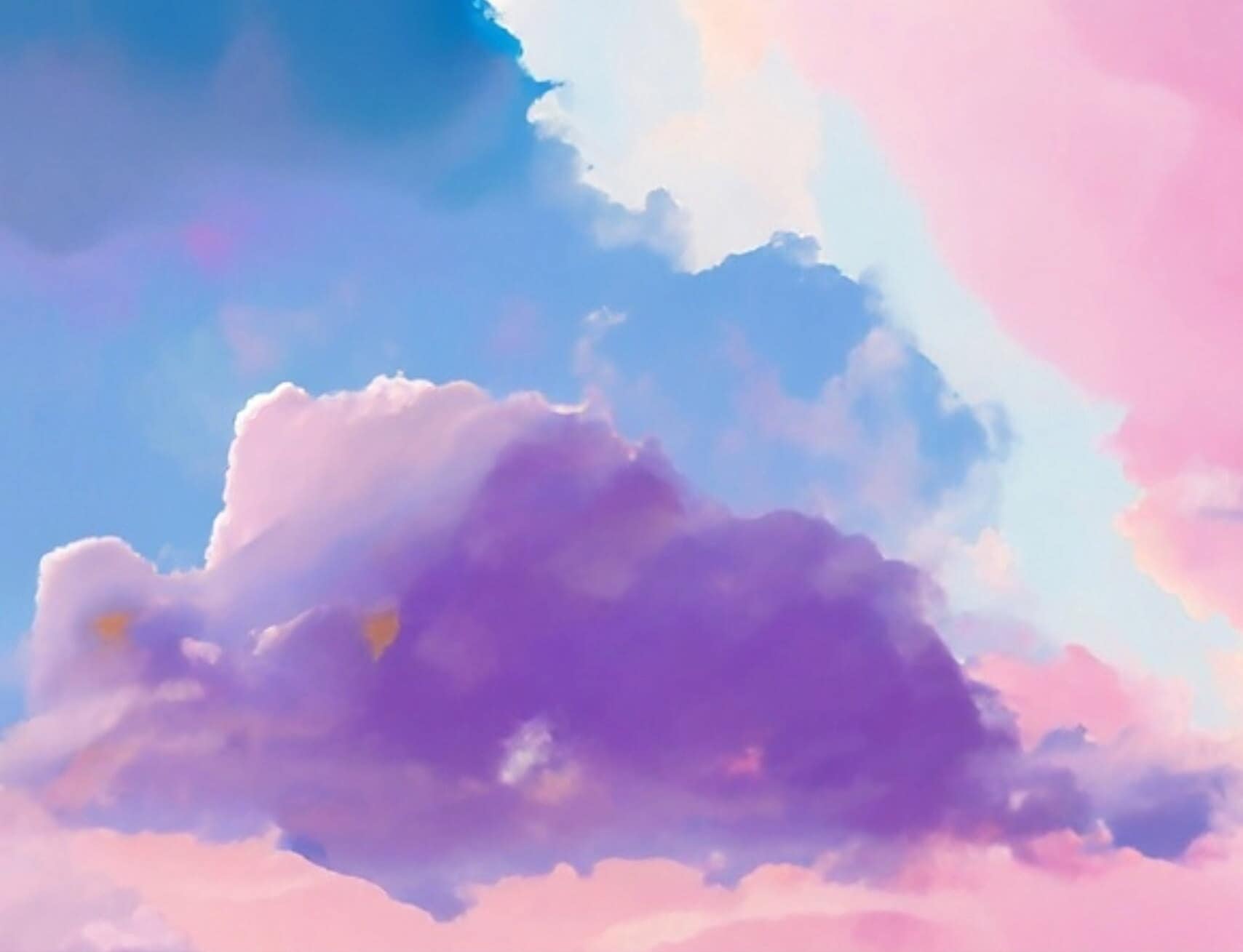 Large Decoupage Paper for Furniture - Rice Paper for Decoupage - Pastel Color Clouds - Decoupage Paper - Blue Sky