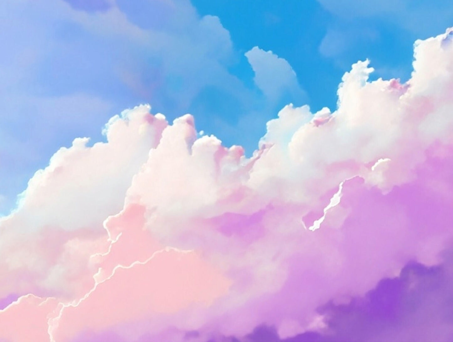 Large Decoupage Paper for Furniture - Rice Paper for Decoupage - Pastel Color Clouds - Decoupage Paper - Blue Sky