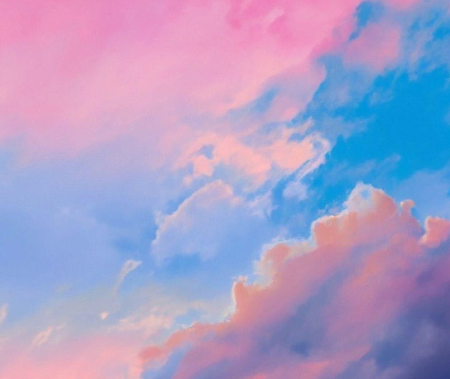 Large Decoupage Paper for Furniture - Rice Paper for Decoupage - Pastel Color Clouds - Decoupage Paper - Blue Sky