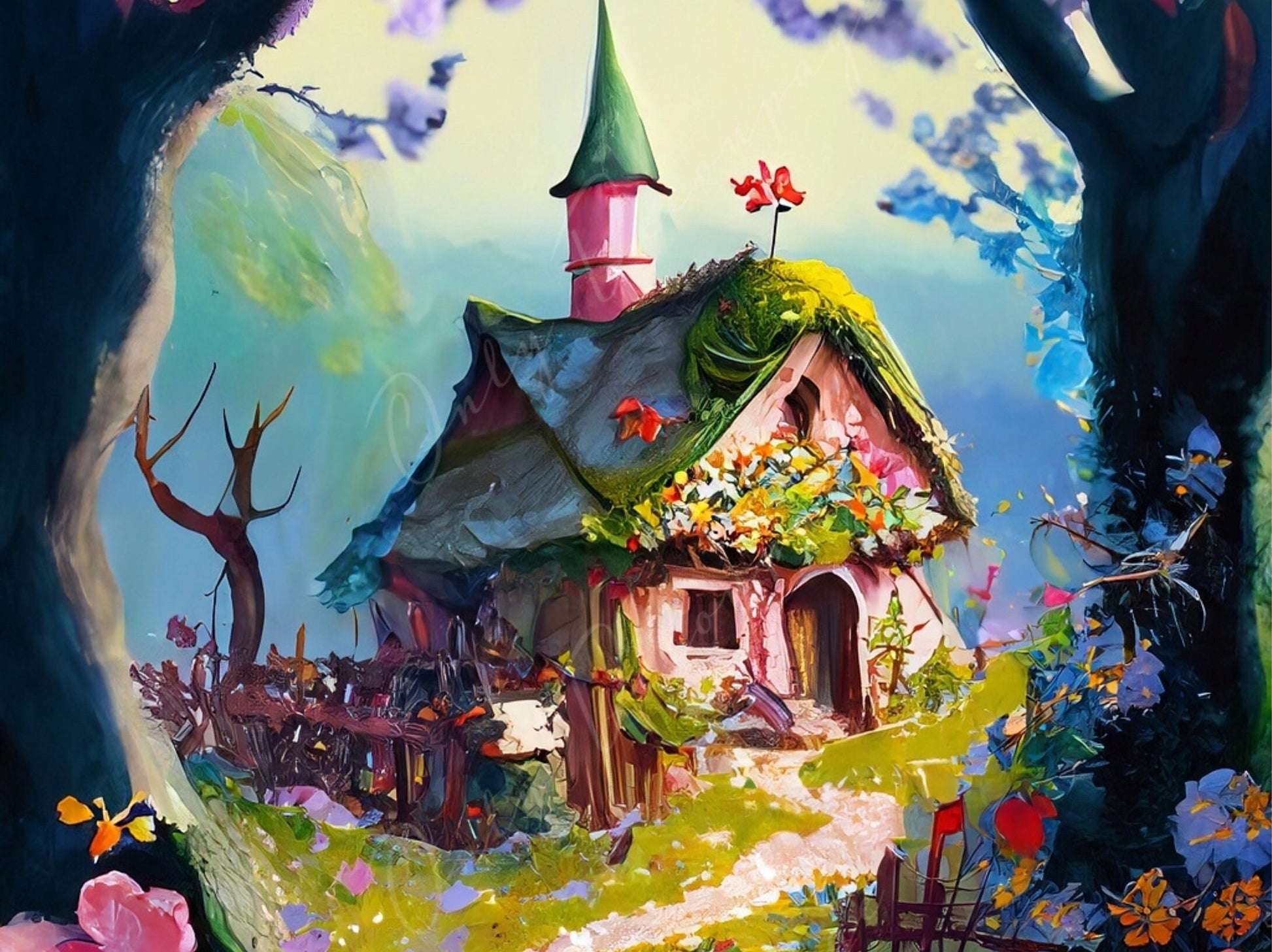 Decoupage Paper - Village - Rice Paper Decoupage - Farmhouse - Decoupage Paper for Furniture