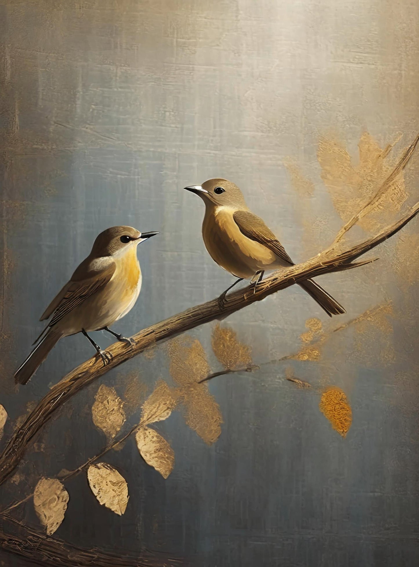 Large Decoupage Paper for Furniture - Rice Paper - Golden Autumn - Decoupage Paper - Bird Decoupage