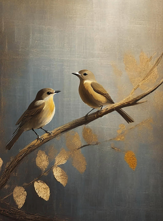 Large Decoupage Paper for Furniture - Rice Paper - Golden Autumn - Decoupage Paper - Bird Decoupage