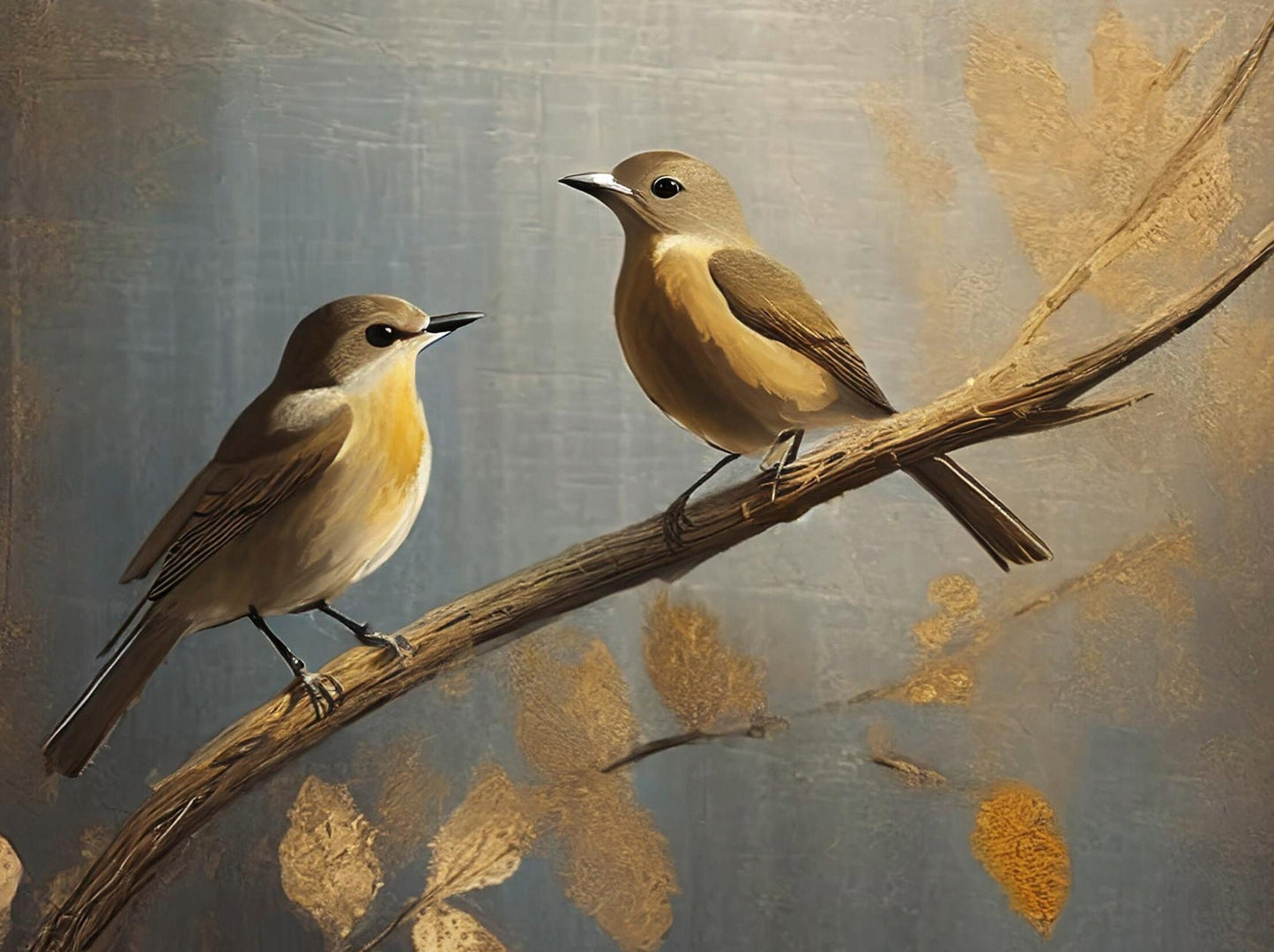 Large Decoupage Paper for Furniture - Rice Paper - Golden Autumn - Decoupage Paper - Bird Decoupage