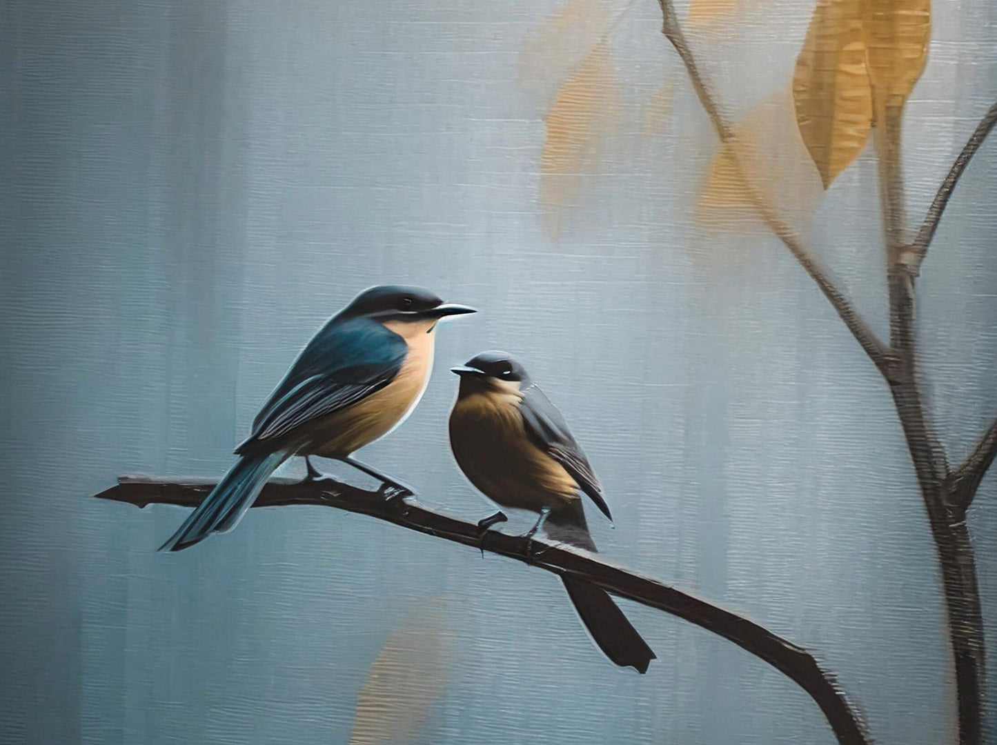 Large Decoupage Paper for Furniture - Rice Paper - Autumn - Decoupage Paper - Bird Decoupage - Shaded Colour