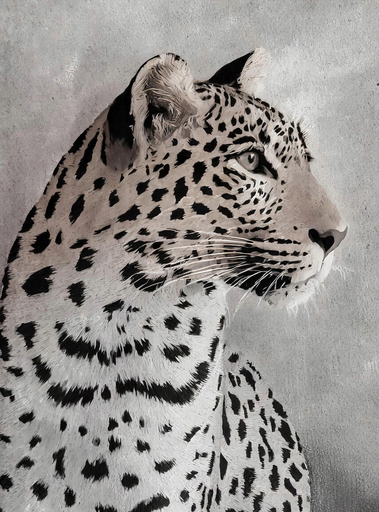 Tiger - Large Decoupage Paper for Furniture - Rice Paper - Decoupage Paper - Monochrome