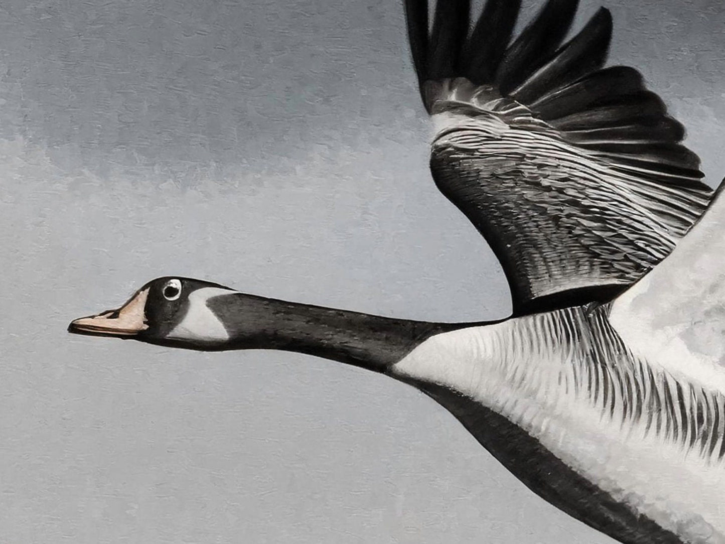 Flying Goose - Large Decoupage Paper for Furniture - Rice Paper - Decoupage Paper - Monochrome