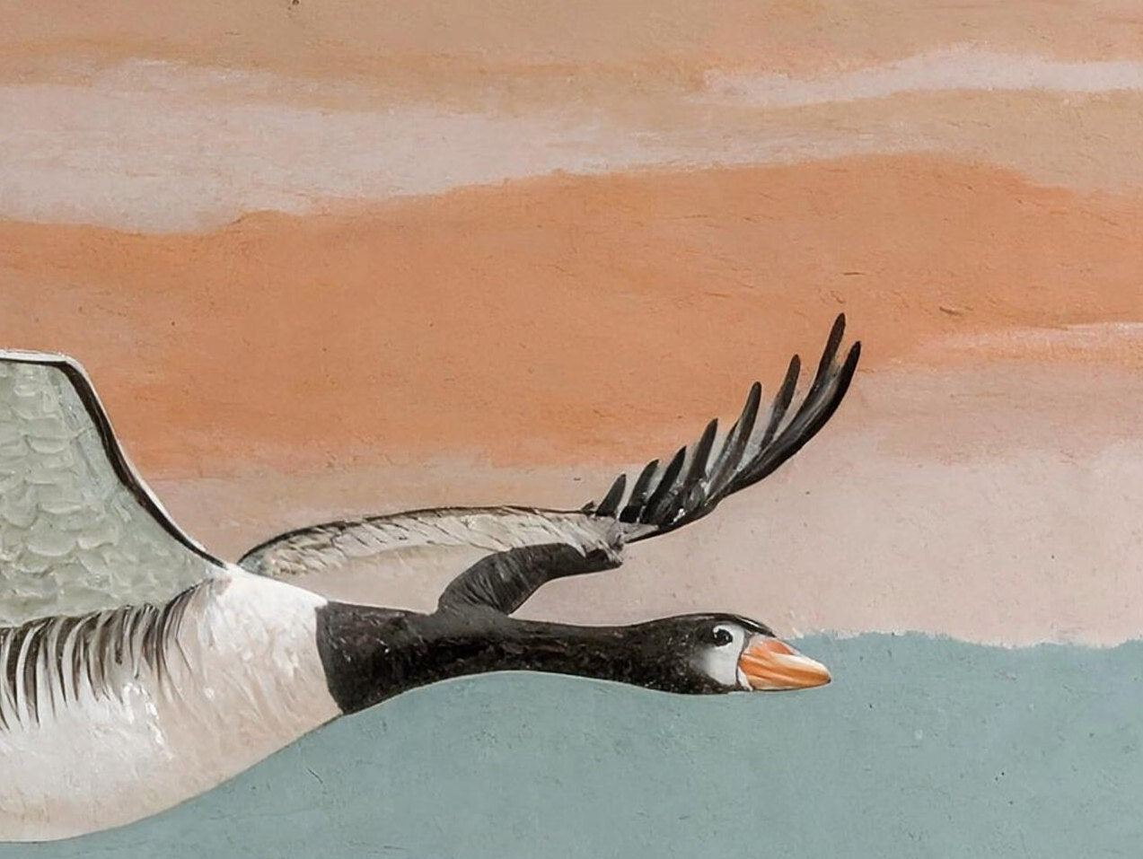 Flying Goose - Large Decoupage Paper for Furniture - Rice Paper - Decoupage Paper - Pastel Color