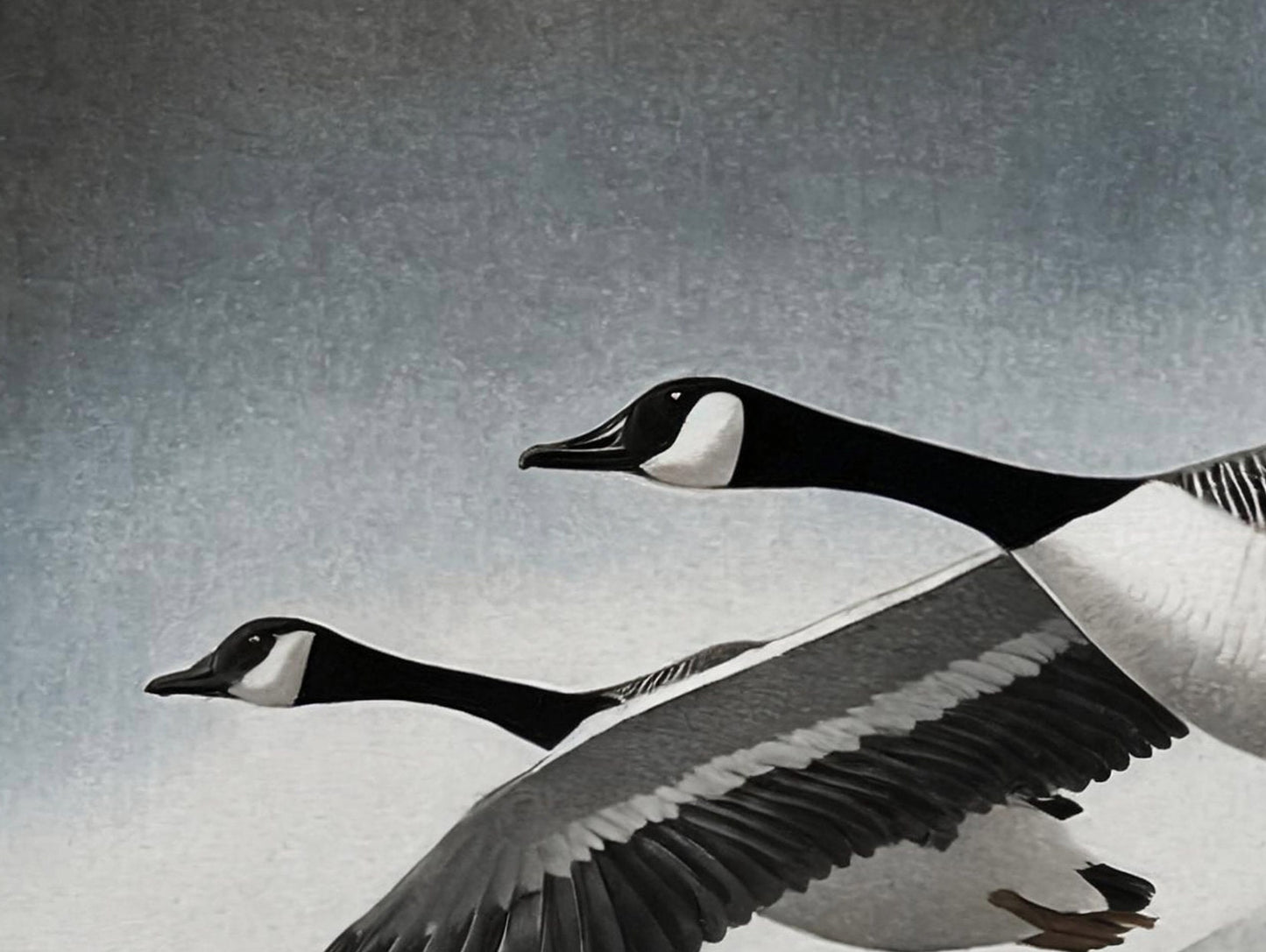 Flying Goose - Large Decoupage Paper for Furniture - Rice Paper - Decoupage Paper - Monochrome