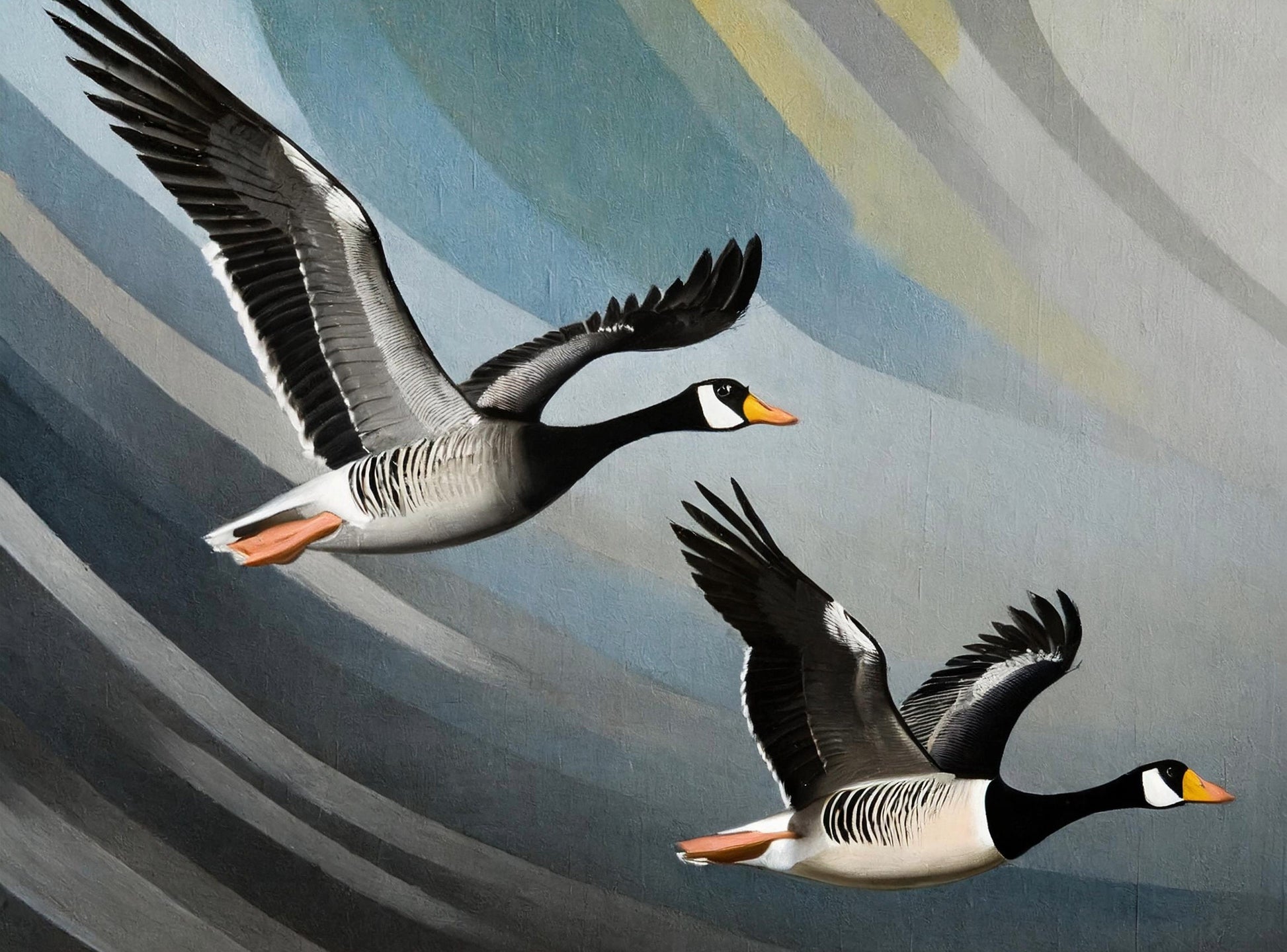 Flying Goose - Large Decoupage Paper for Furniture - Rice Paper - Decoupage Paper