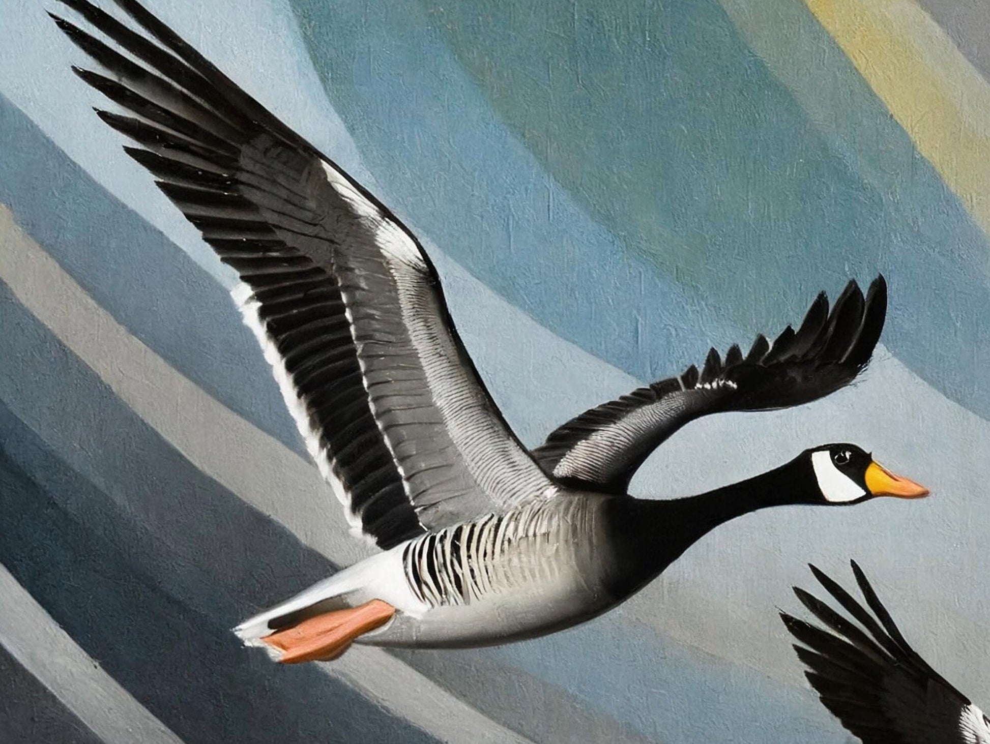 Flying Goose - Large Decoupage Paper for Furniture - Rice Paper - Decoupage Paper