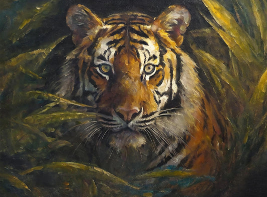 tiger decoupage