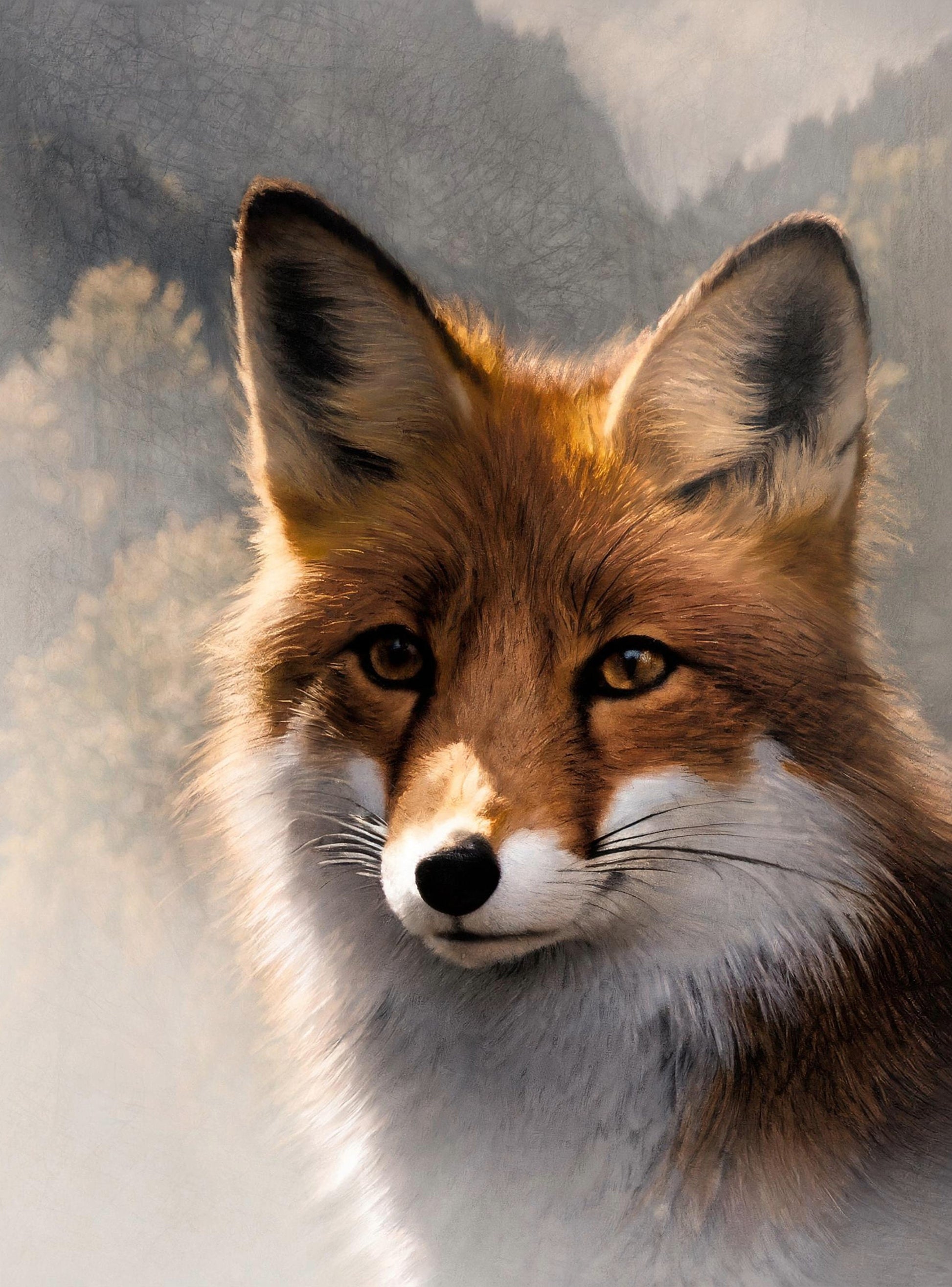 Fox - Large Decoupage Paper for Furniture - Rice Paper - Decoupage Paper