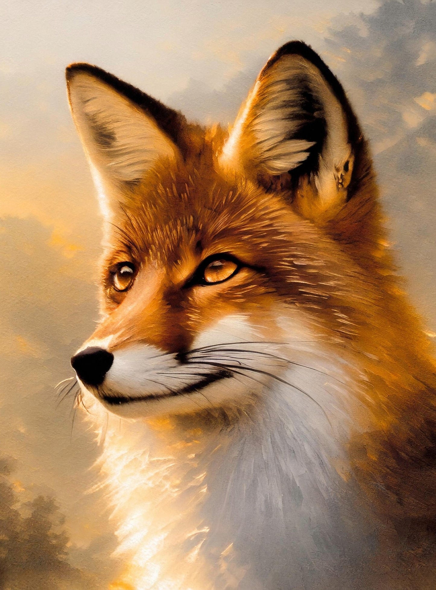 Fox - Large Decoupage Paper for Furniture - Rice Paper - Decoupage Paper