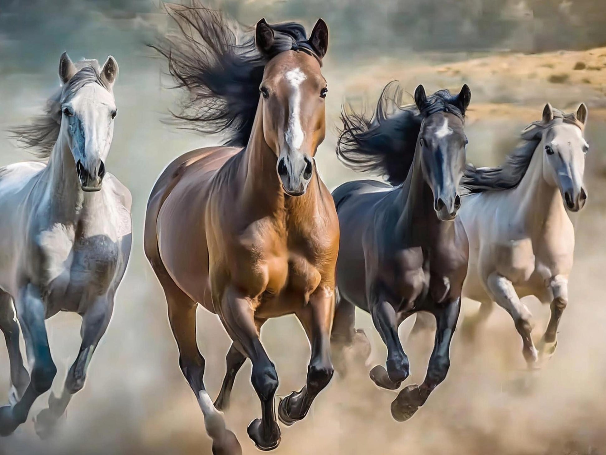 Horses - Large Decoupage Paper for Furniture - Rice Paper - Decoupage Paper - Galloper
