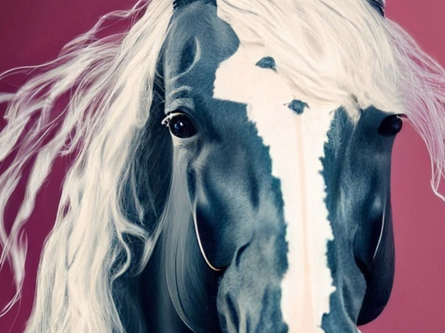 Decoupage Paper for Furniture - Rice Paper - Black Horse