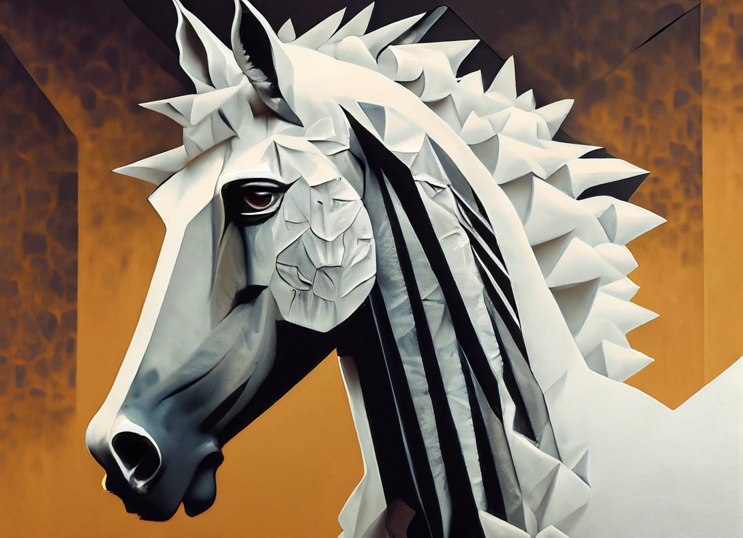 Horses - Large Decoupage Paper for Furniture - Rice Paper - Decoupage Paper - Galloper- White Horse