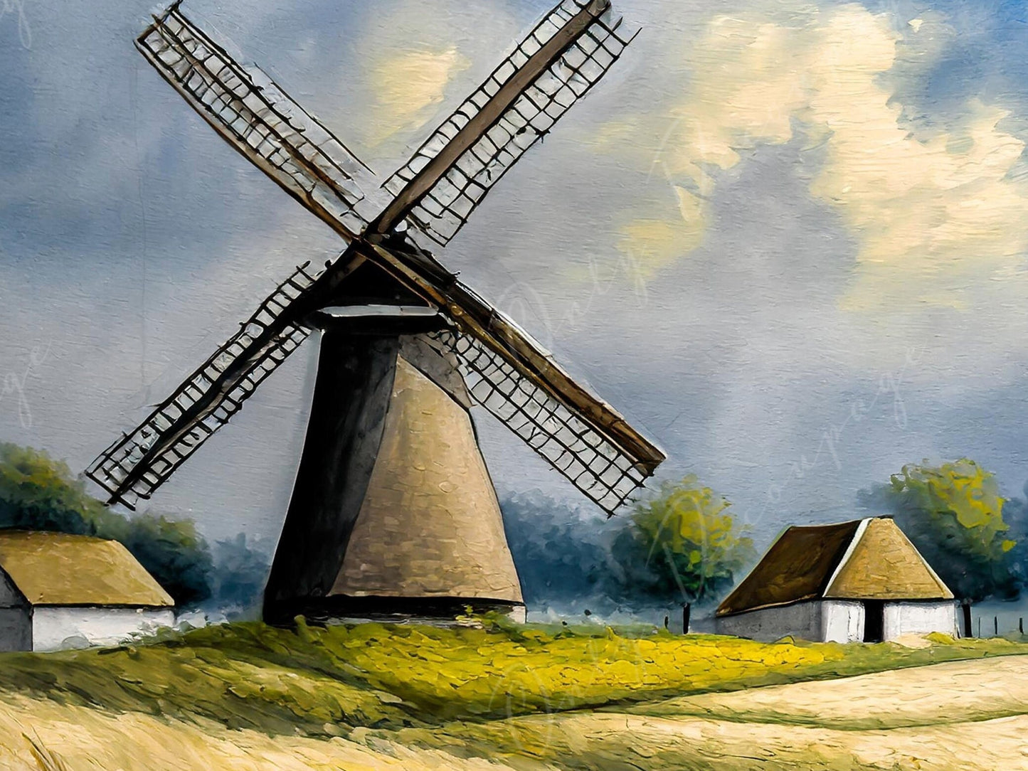 Decoupage Paper - Village - Rice Paper Decoupage - Farmhouse - Decoupage Paper for Furniture - Wildmill