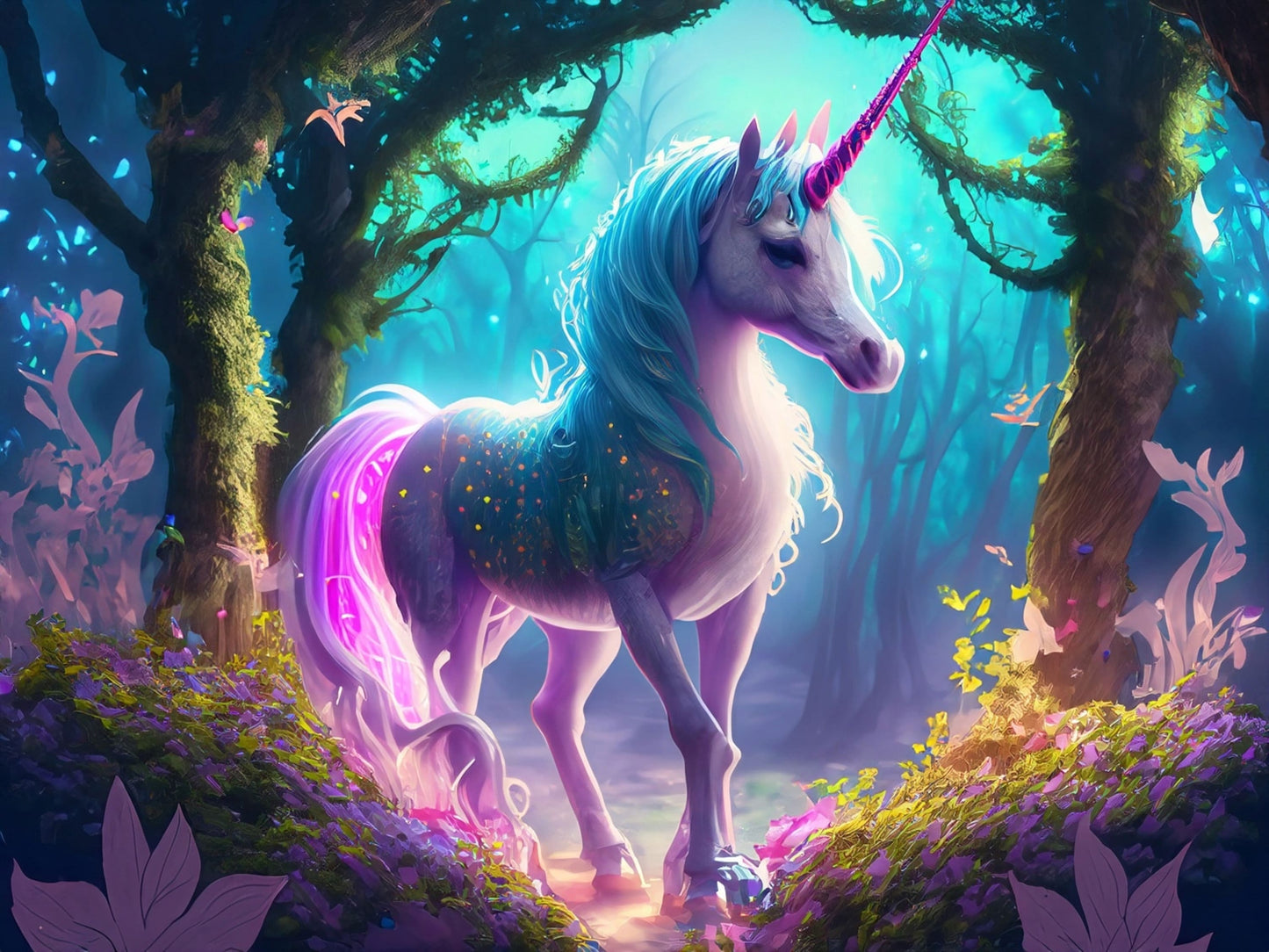 unicorn decoupage