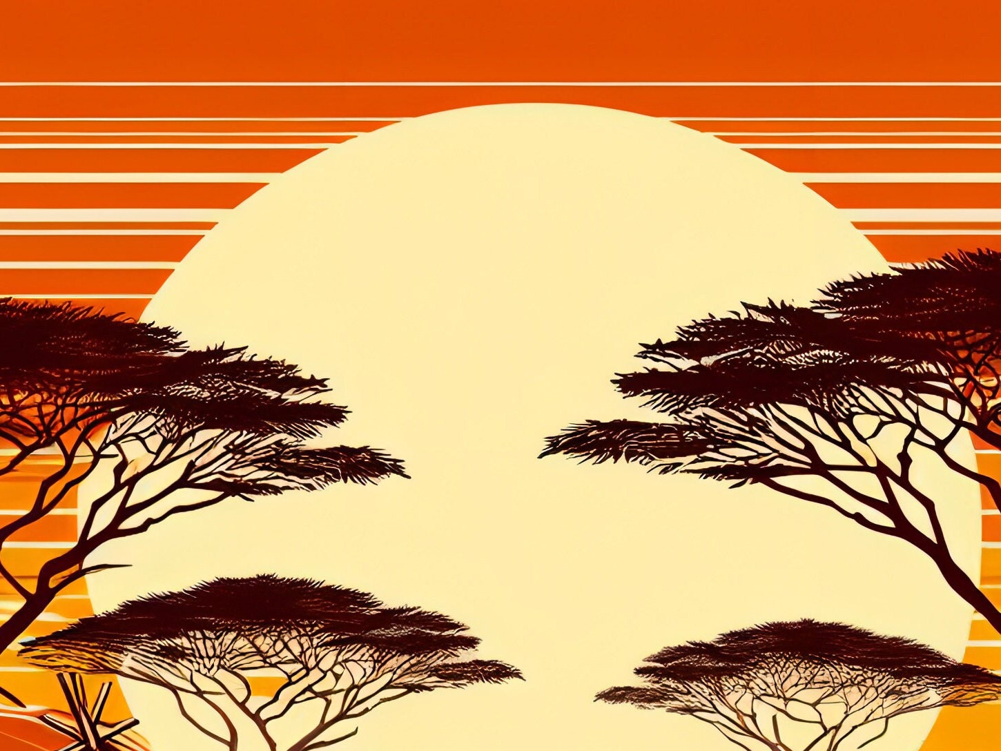 African Tribe - Decoupage Paper for Furniture - Rice Paper Decoupage - Large Decoupage Paper - Sun