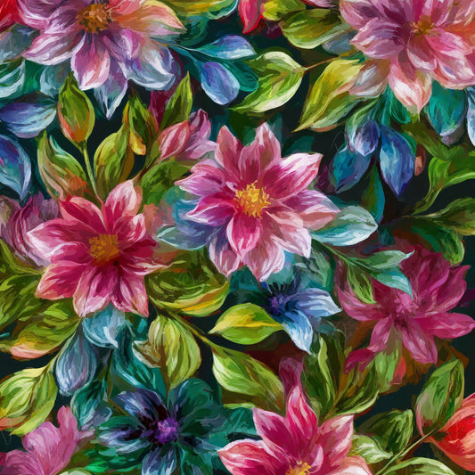spring flowers decoupage paper