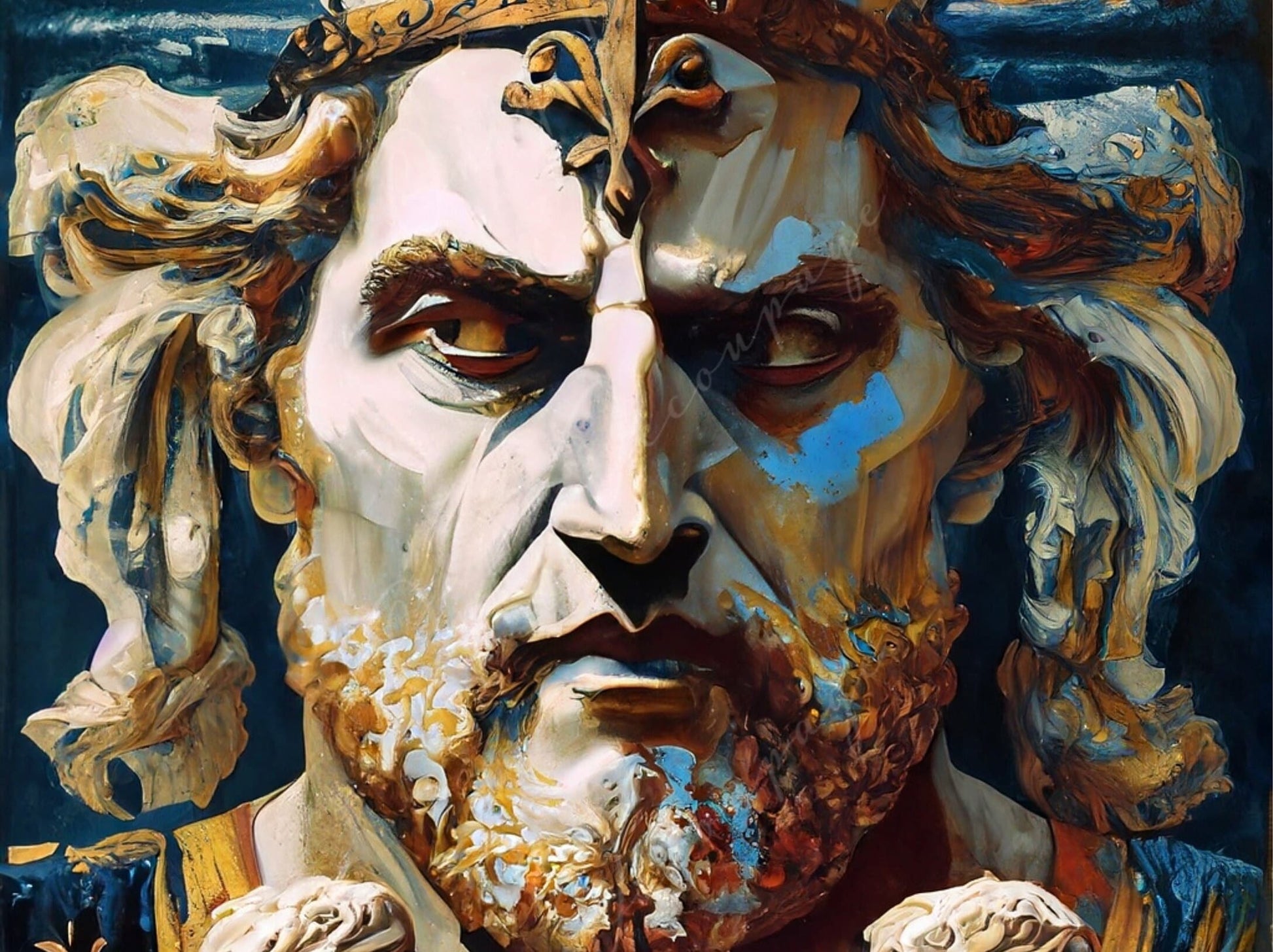 Decoupage Paper - Mythology - Rice Paper Decoupage - Greek Gods - Decoupage Paper for Furniture - Zeus