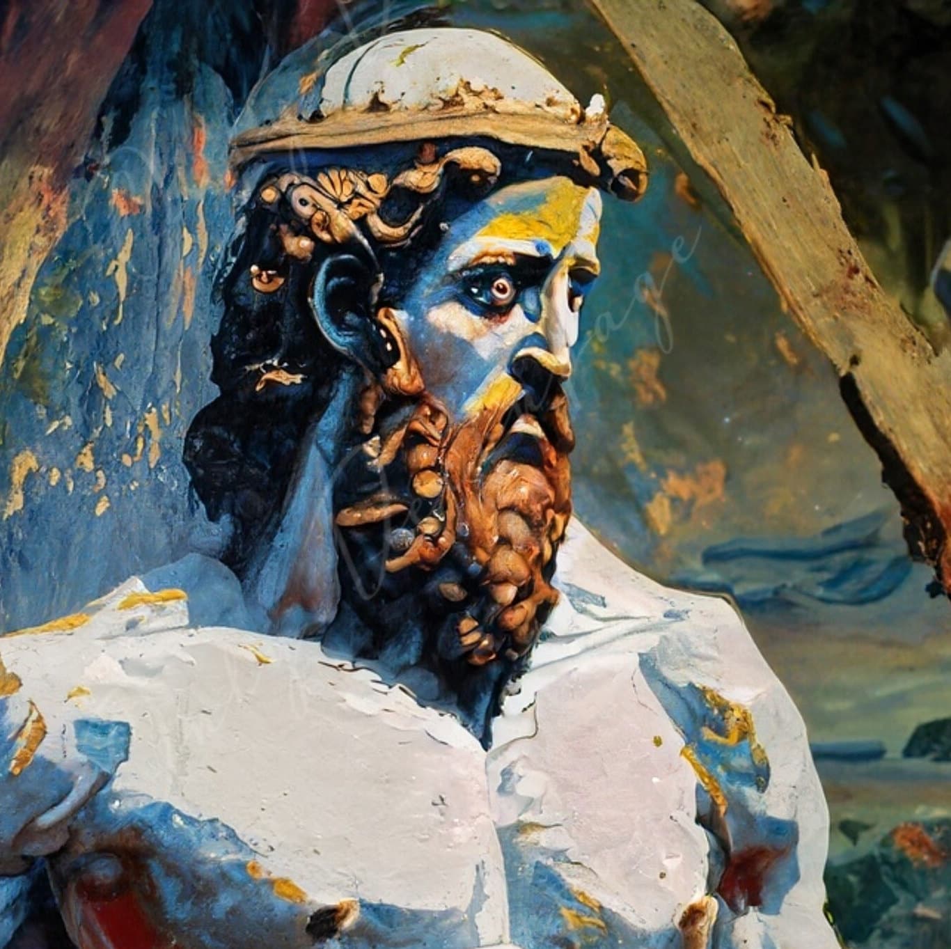 Decoupage Paper - Mythology - Rice Paper Decoupage - Greek Gods - Decoupage Paper for Furniture