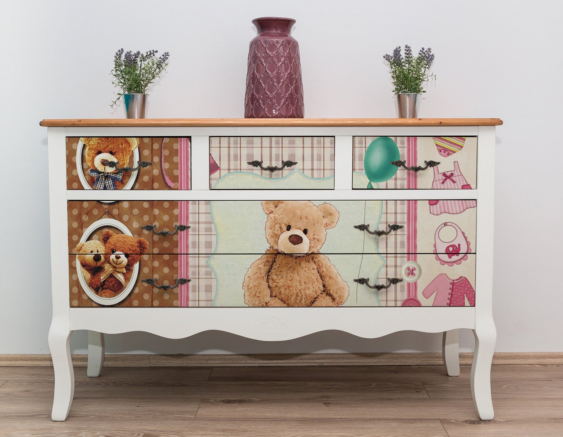 Teddy Bear - Vintage Decoupage Art - Rice Paper - Decoupage for Furniture - Large Size Rice Paper for Decoupage
