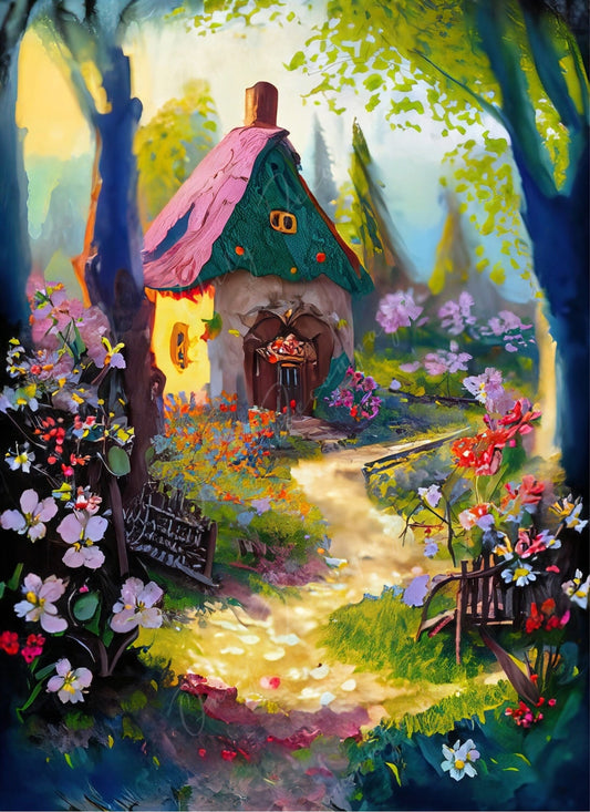 village decoupage paper