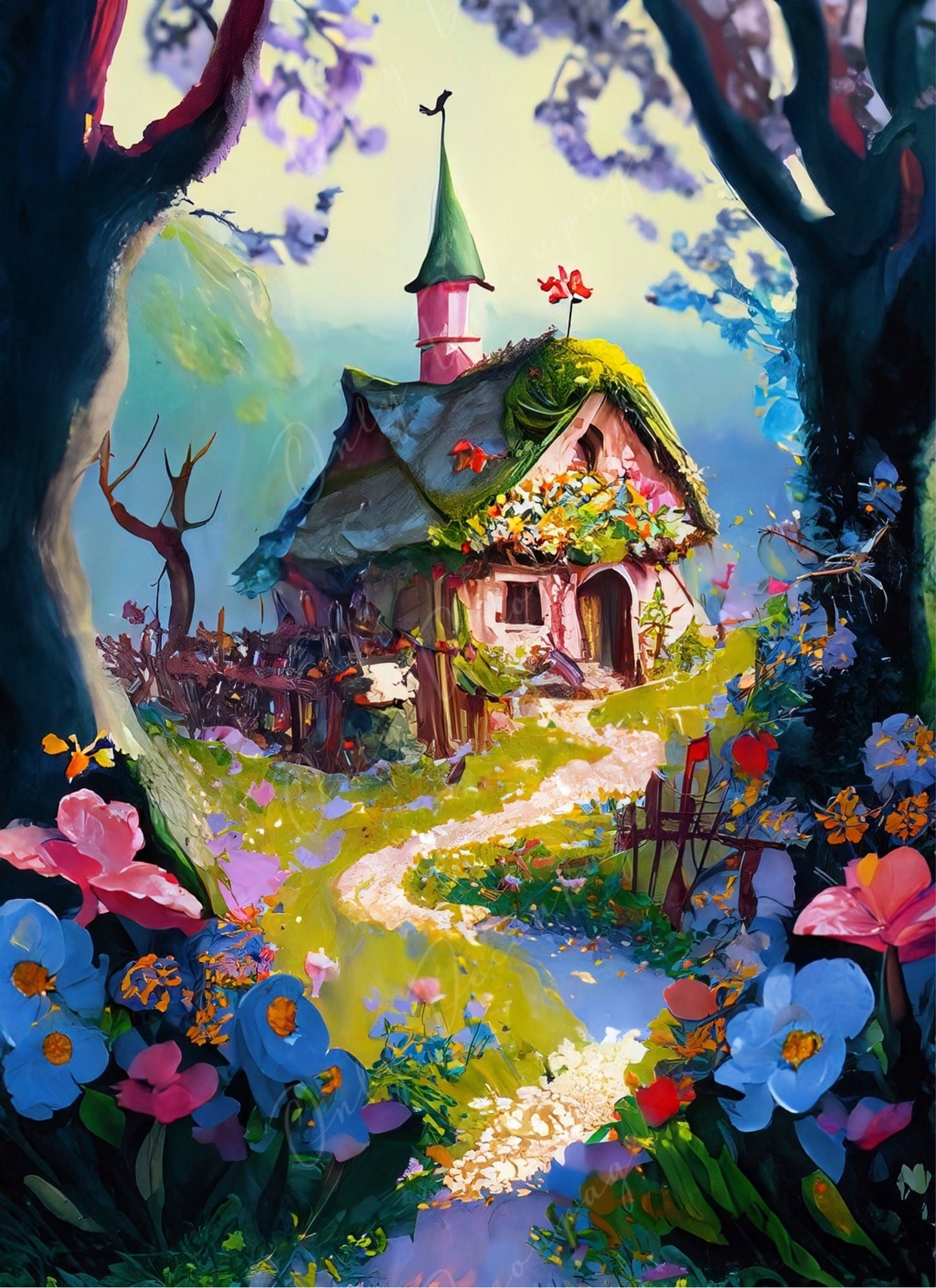 Decoupage Paper - Village - Rice Paper Decoupage - Farmhouse - Decoupage Paper for Furniture