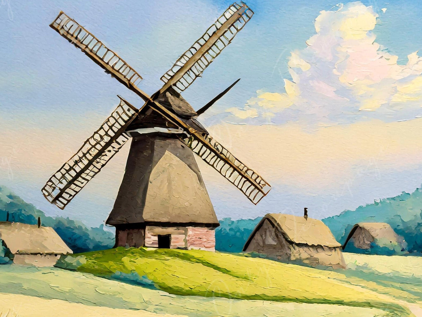 Decoupage Paper - Village - Rice Paper Decoupage - Farmhouse - Decoupage Paper for Furniture - Wildmill