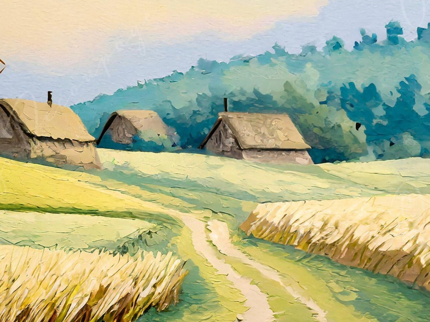 Decoupage Paper - Village - Rice Paper Decoupage - Farmhouse - Decoupage Paper for Furniture - Wildmill