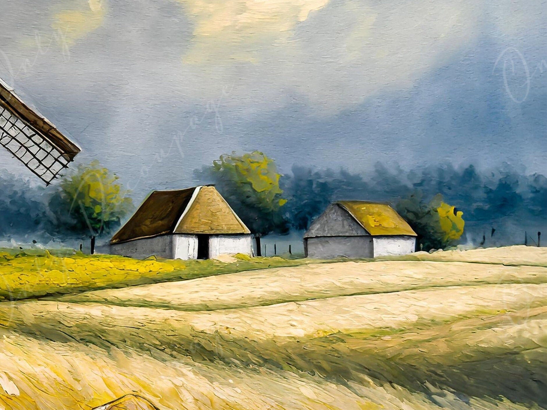Decoupage Paper - Village - Rice Paper Decoupage - Farmhouse - Decoupage Paper for Furniture - Wildmill