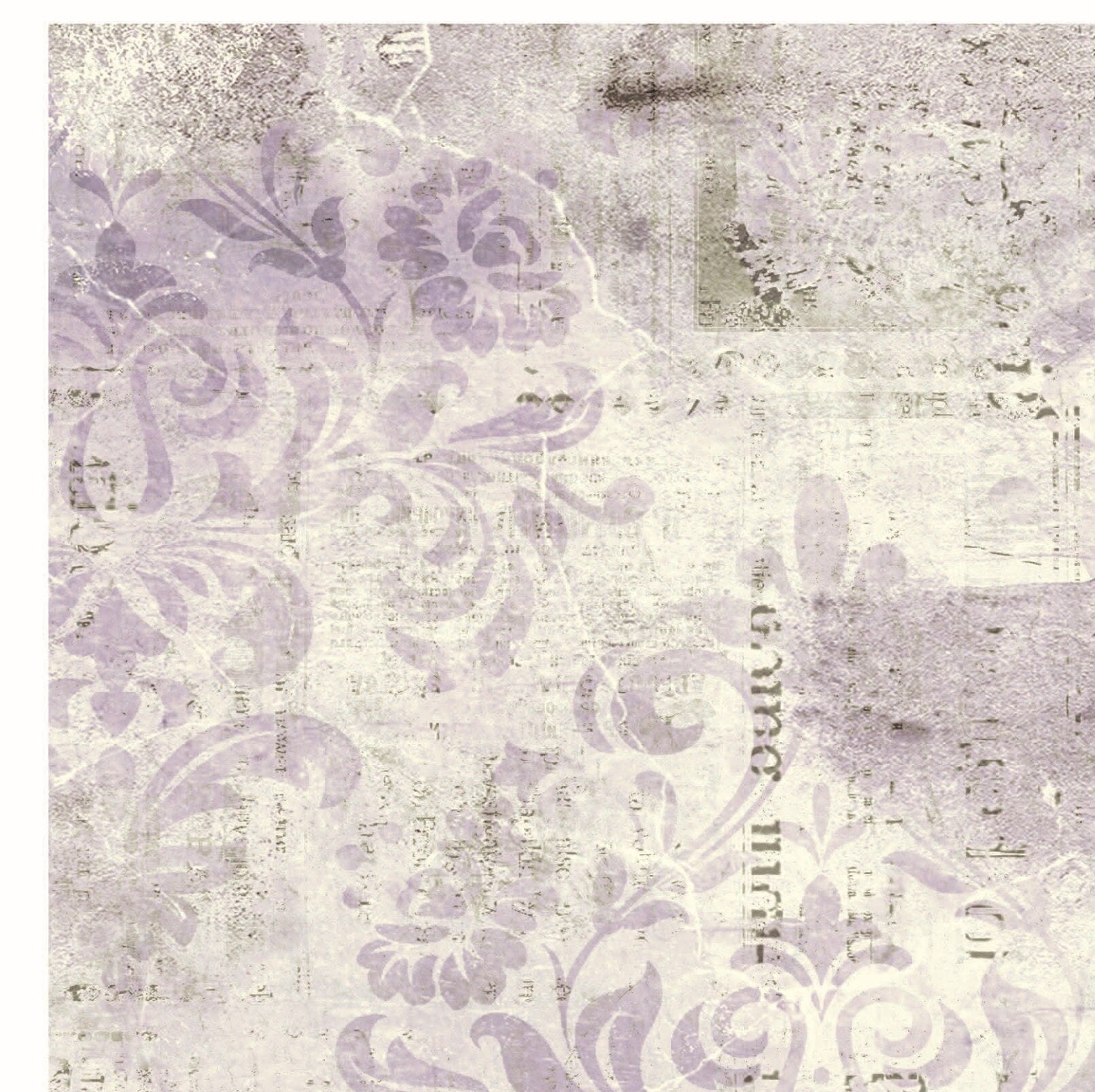 Purple Flower Vintage Decoupage - Decoupage Art - Large Size Rice Paper for Decoupage - Decoupage Crafts
